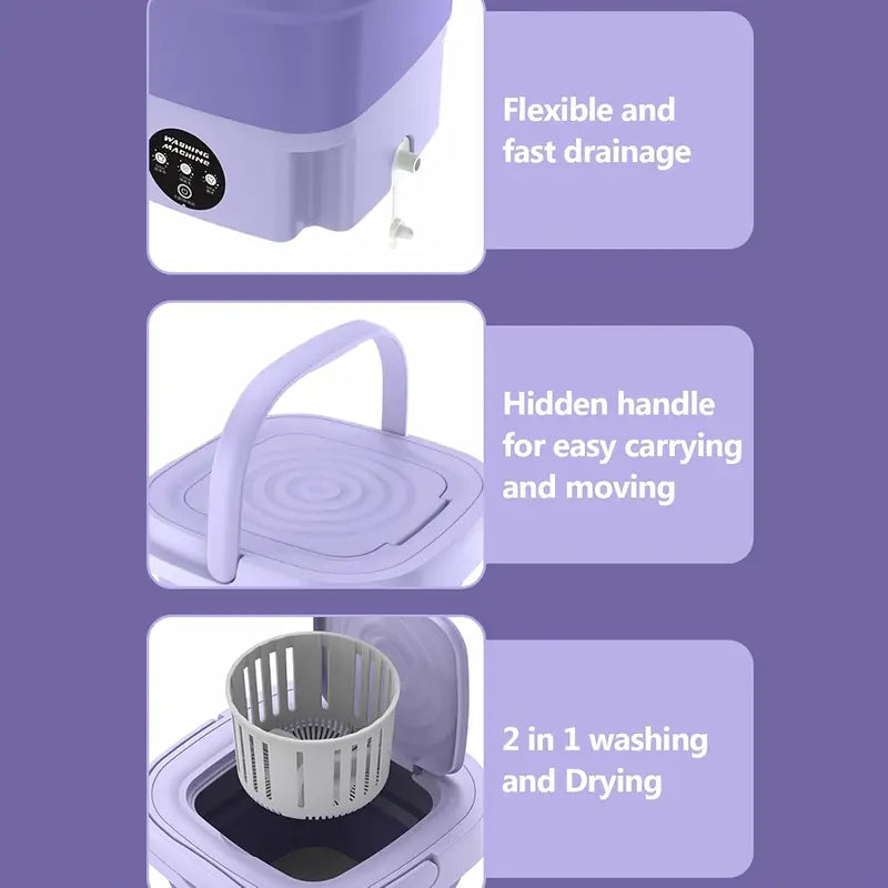 Portable Mini Folding Washing Machine