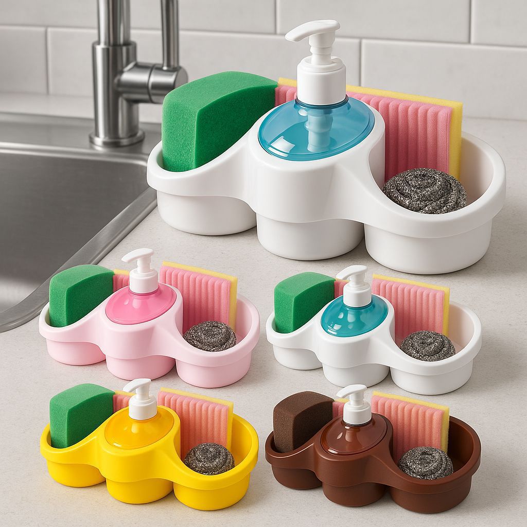 3in1 Soap Dispenser and Sponge Holder