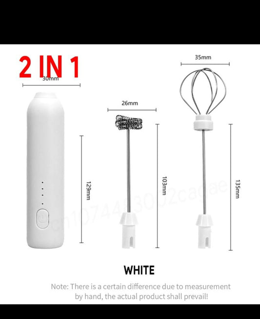 Electric Rechargeable Coffee Beater (Type-C, Handheld)