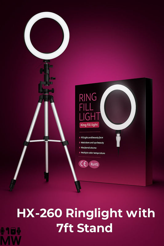 Hx-260 Ringlight With 3 Modes And with 7 Ft Stand High Quality